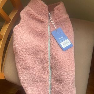 Gooby Sherpa Vest Mauve Pink L